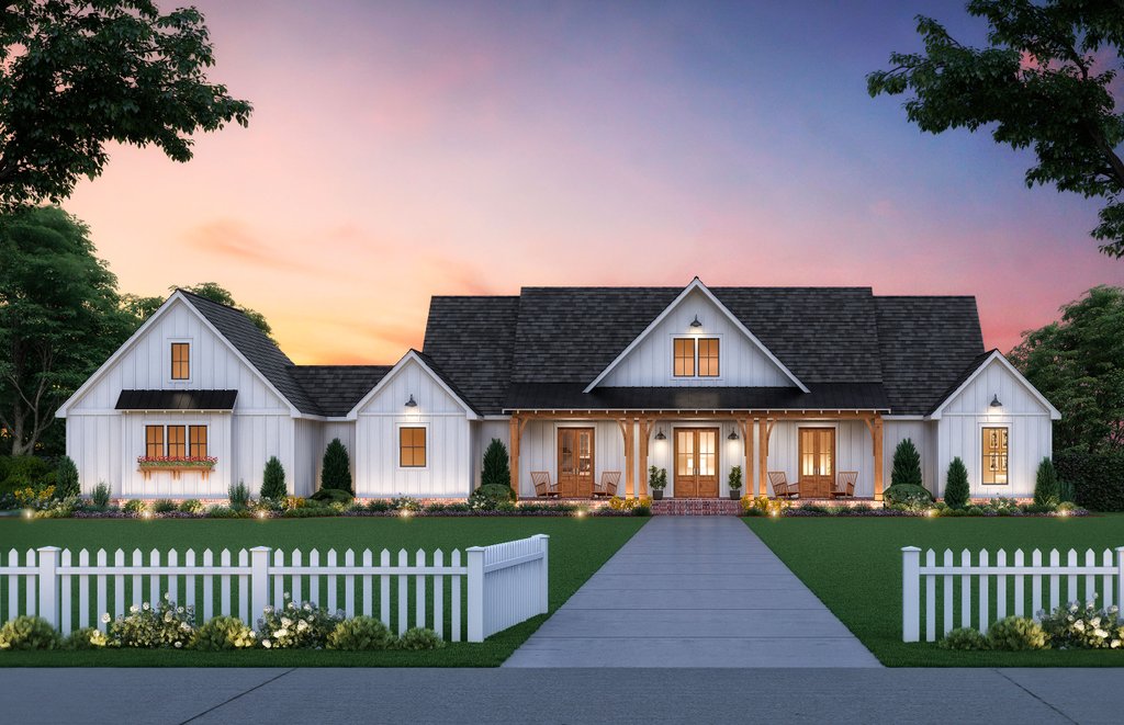 Farmhouse Style House Plan 3 Beds 2 5 Baths 2520 Sq Ft Plan
