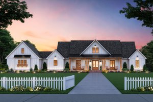 Home Plan - Farmhouse Exterior - Front Elevation Plan #1074-14