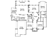 Mediterranean Style House Plan - 4 Beds 4.5 Baths 6272 Sq/Ft Plan #411-187 
