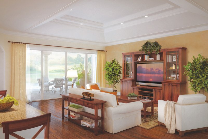 House Design - Interior - Family Room for Farmhouse House Plan #938-136 - 4 bed, 3 bath