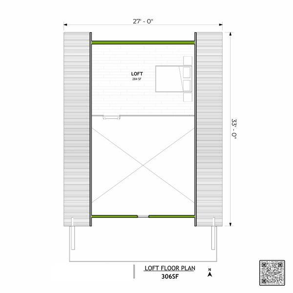 Modern Floor Plan - Upper Floor Plan #1106-5