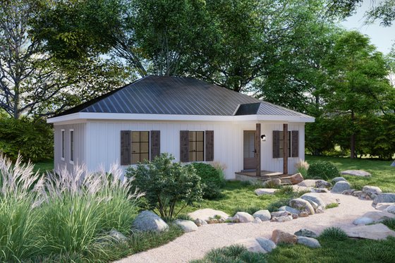 Exterior - Front Elevation 3 for Cottage House Plan #1094-10 - 3 bed, 2 bath