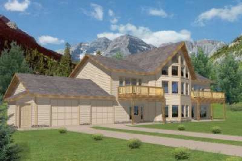 Dream House Plan - Modern Exterior - Front Elevation Plan #117-465