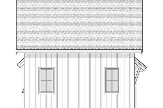Exterior - Other Elevation for Farmhouse House Plan #1114-107, 1 bath