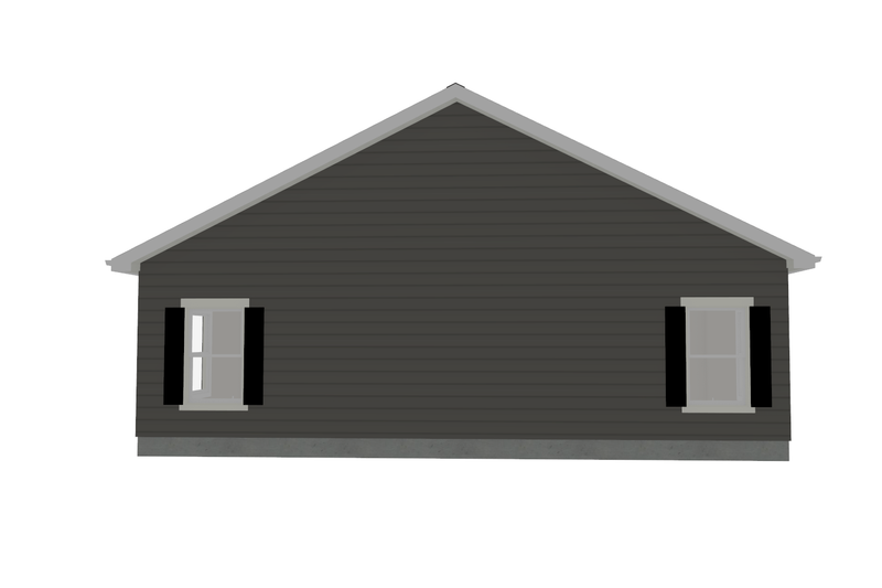 Architectural House Design - Photo 5 for Ranch House Plan #1109-34 - 3 bed, 2 bath