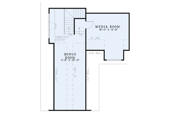 Floor Plan - Upper Floor for Craftsman House Plan #17-2374 - 4 bed, 3 bath
