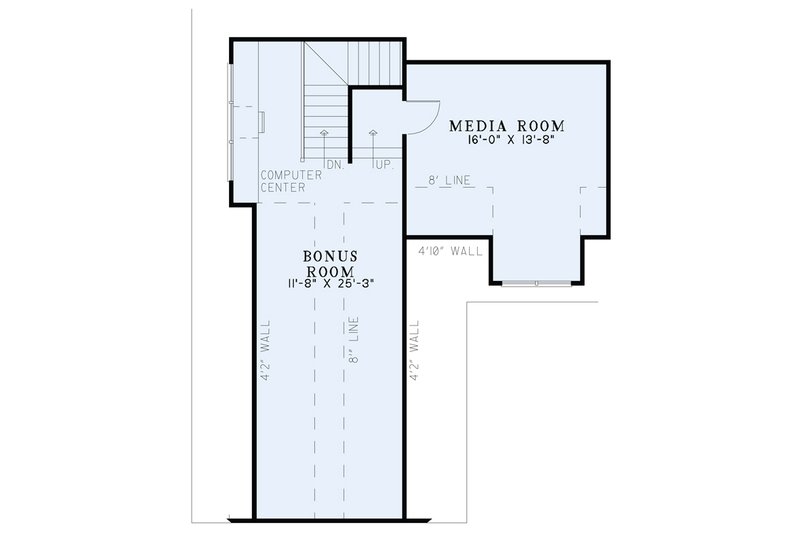 Home Plan - Floor Plan - Upper Floor for Craftsman House Plan #17-2374 - 4 bed, 3 bath
