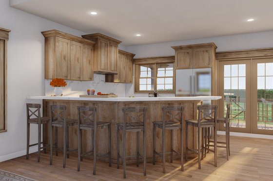 Interior - Kitchen for Farmhouse House Plan #17-2019 - 2 bed, 2 bath