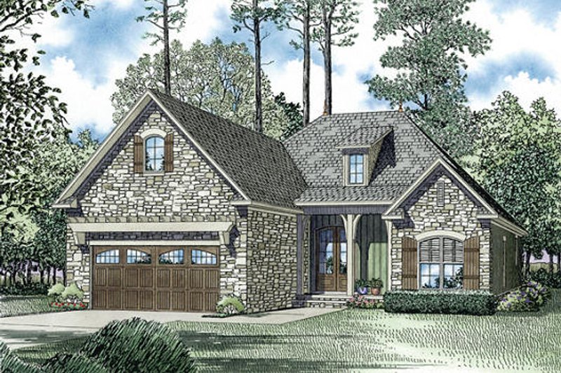 Dream House Plan - European Exterior - Front Elevation Plan #17-2453