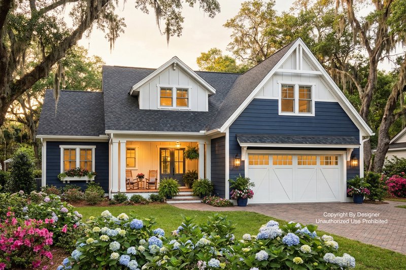 House Design - Exterior - Front Elevation 2 for Craftsman House Plan #51-1420 - 5 bed, 4.5 bath