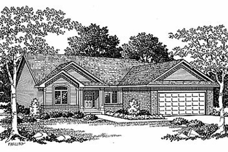 Home Plan - Traditional Exterior - Front Elevation Plan #70-125