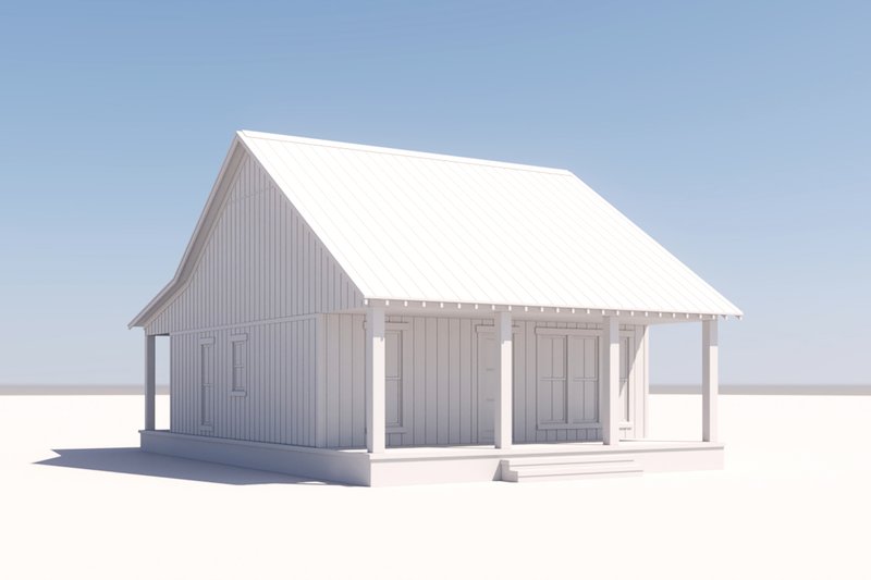 House Design - Exterior - Front Elevation 7 for Farmhouse House Plan #430-277 - 2 bed, 1 bath