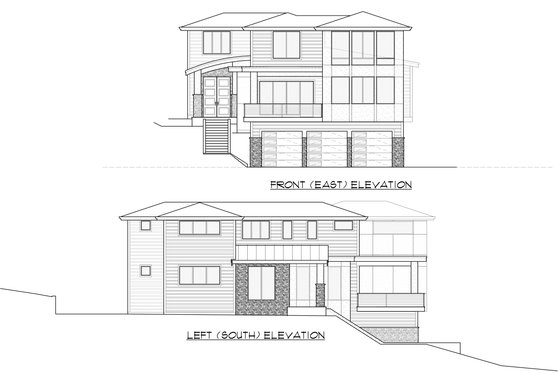 Exterior - Other Elevation 8 for Contemporary House Plan #1066-62 - 4 bed, 3.5 bath