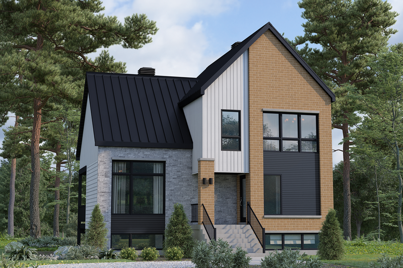 Dream House Plan - European Exterior - Front Elevation Plan #25-5015