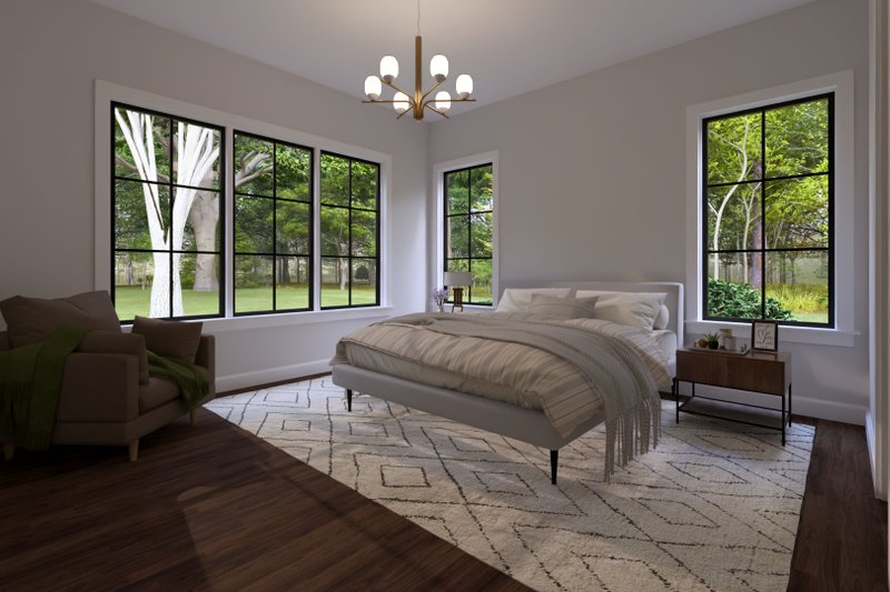 Architectural House Design - Interior - Master Bedroom for Farmhouse House Plan #1094-30 - 4 bed, 3.5 bath