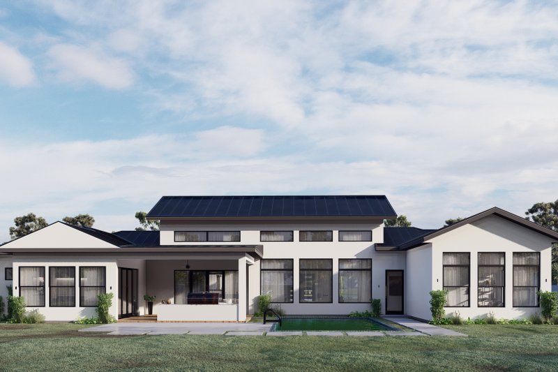 Architectural House Design - Exterior - Rear Elevation for Country House Plan #1110-36 - 3 bed, 3.5 bath