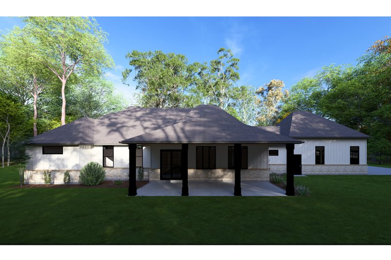 House Plan Design - Exterior - Rear Elevation for Traditional House Plan #1111-27 - 4 bed, 3 bath
