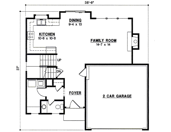 Traditional Floor Plan - Main Floor Plan #67-802