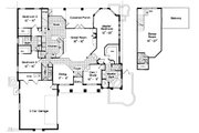 European Style House Plan - 3 Beds 3 Baths 2634 Sq/Ft Plan #417-298 