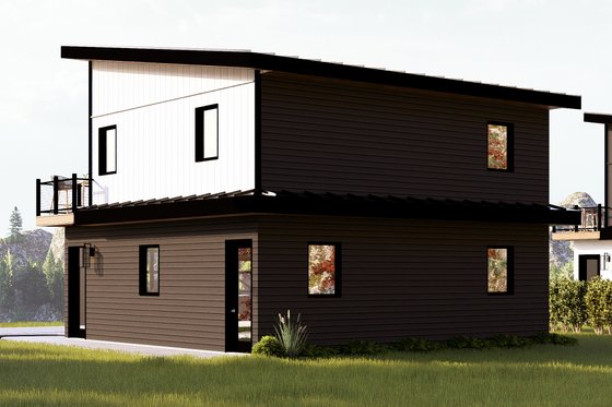 Exterior - Other Elevation 1 for Contemporary House Plan #1064-433 - 2 bed, 1 bath