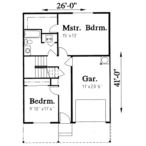 Traditional Floor Plan - Main Floor Plan #303-408