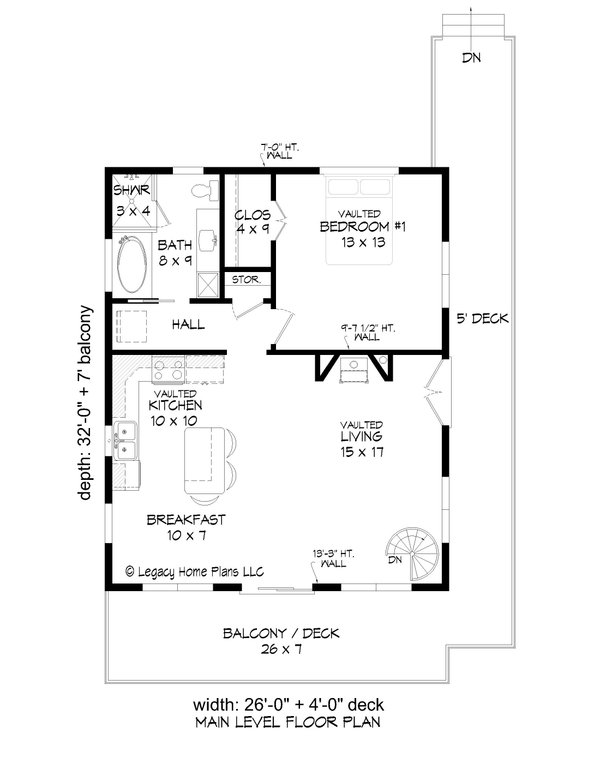 Contemporary Floor Plan - Main Floor Plan #932-583