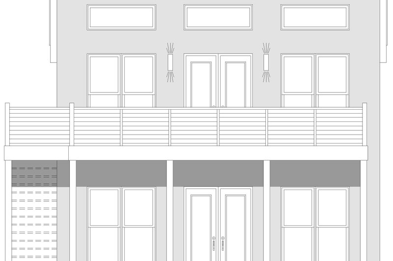 Architectural House Design - Exterior - Front Elevation 3 for Contemporary House Plan #932-1065 - 2 bed, 2 bath