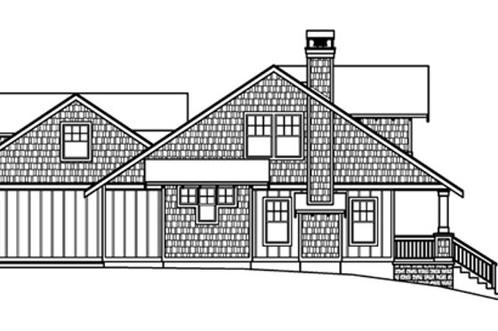 Exterior - Other Elevation for Bungalow House Plan #124-485 - 3 bed, 2.5 bath