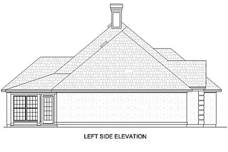 Dream House Plan - Exterior - Other Elevation 1 for European House Plan #45-337 - 4 bed, 2 bath