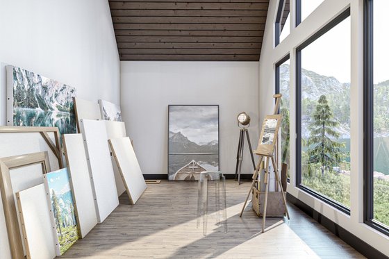 Interior - Other 1 for Modern House Plan #455-232 - 2 bed, 3 bath