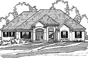 Home Plan - European Exterior - Front Elevation Plan #31-105
