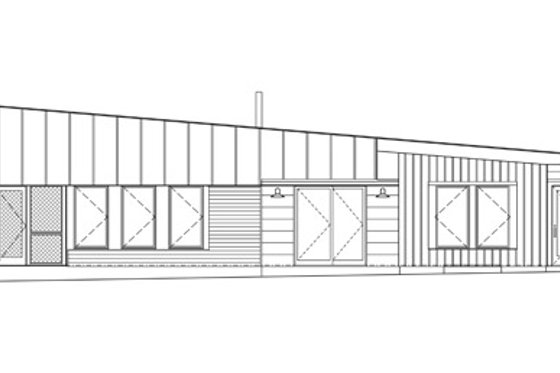 Exterior - Other Elevation 6 for Modern House Plan #488-1 - 2 bed, 2 bath