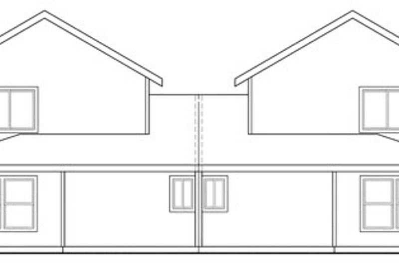 Home Plan - Exterior - Rear Elevation for Traditional House Plan #124-813 - 6 bed, 3 bath