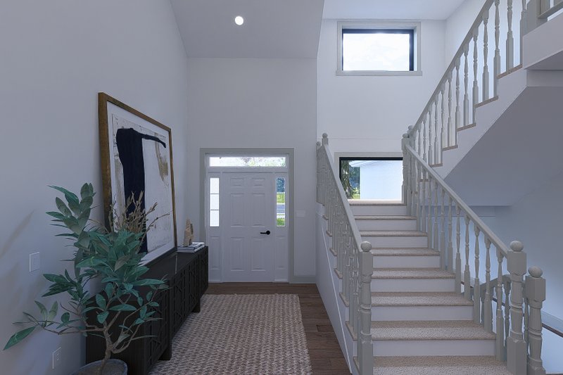 Dream House Plan - Interior - Entry 1 for Ranch House Plan #1060-287 - 3 bed, 2 bath