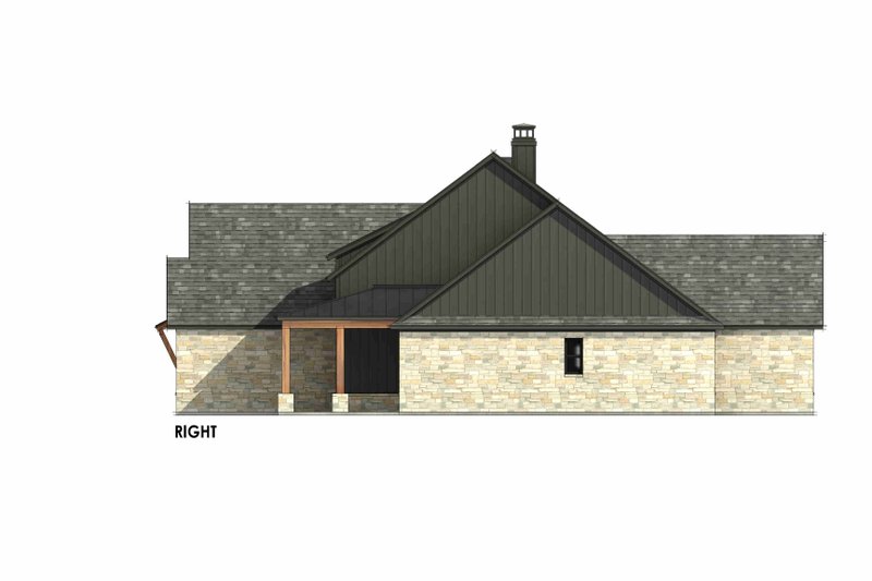 Architectural House Design - Exterior - Other Elevation 1 for Country House Plan #1096-164 - 4 bed, 3 bath