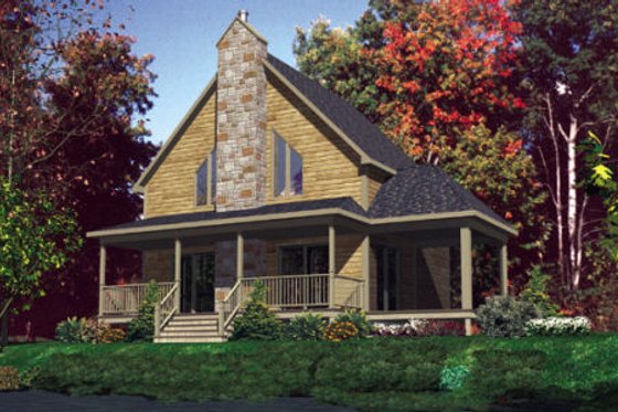 Exterior - Front Elevation for Traditional House Plan #138-309 - 3 bed, 1.5 bath