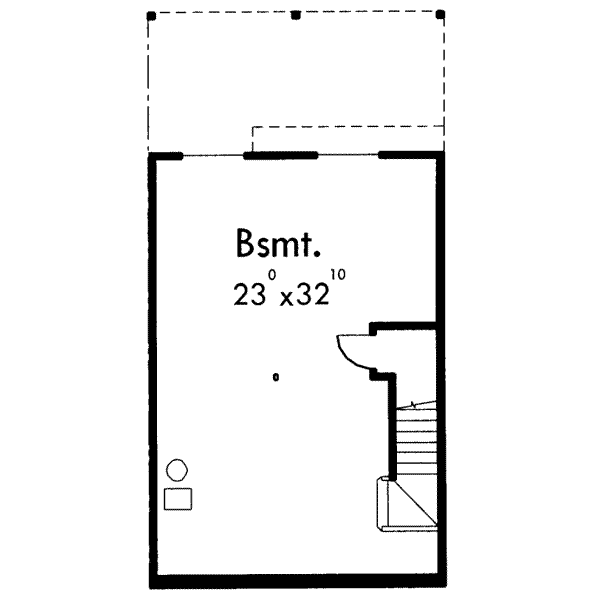 Traditional Floor Plan - Lower Floor Plan #303-398