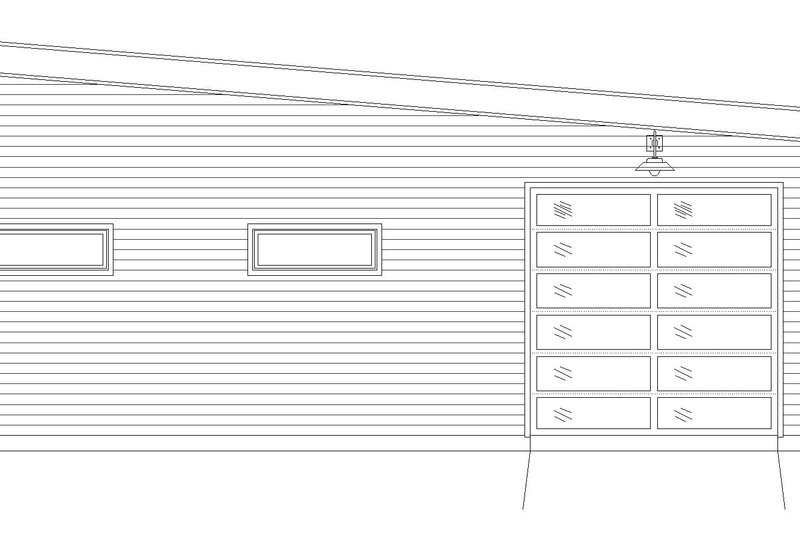 Home Plan - Exterior - Other Elevation 1 for Modern House Plan #932-817, 1 bath