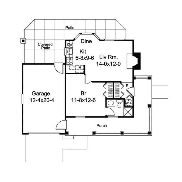 Ranch Floor Plan - Main Floor Plan #57-725