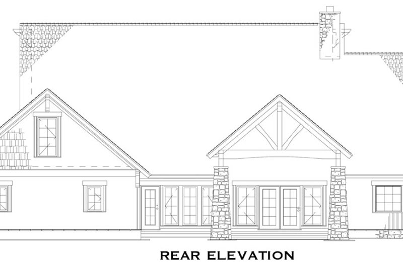 Dream House Plan - Exterior - Rear Elevation for Country House Plan #17-3313 - 4 bed, 3.5 bath