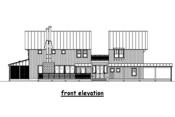 Exterior - Other Elevation 6 for Beach House Plan #433-1 - 3 bed, 4 bath