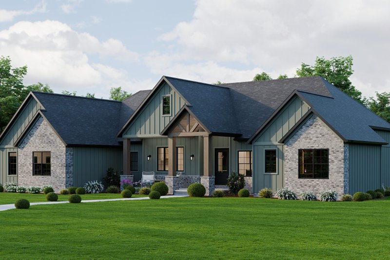 House Blueprint - Exterior - Front Elevation 5 for Farmhouse House Plan #1089-67 - 3 bed, 2.5 bath