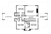 European Style House Plan - 5 Beds 4 Baths 3495 Sq/Ft Plan #413-809 