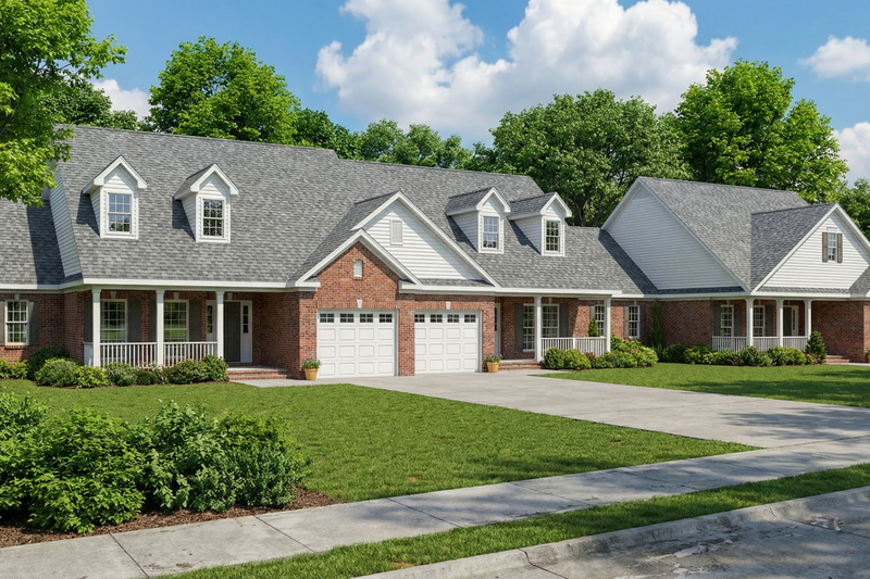 Architectural House Design - Traditional Exterior - Front Elevation Plan #17-550