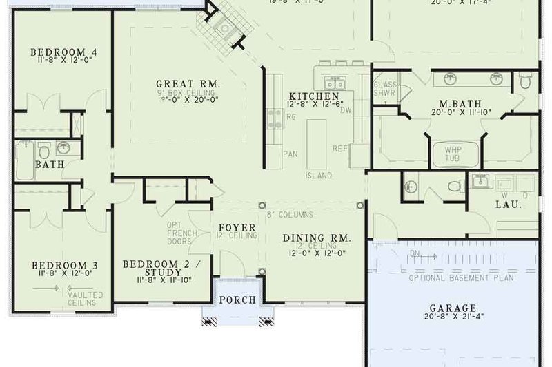 Home Plan - Exterior - Front Elevation 4 for Southern House Plan #17-1048 - 4 bed, 2.5 bath
