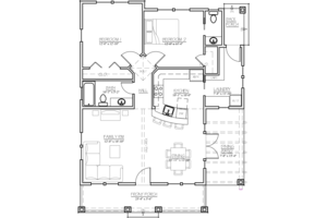 Craftsman bungalow floor plan by James Madsen 1000sft