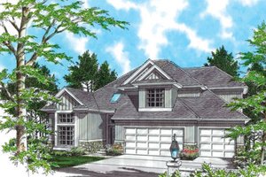 Traditional Exterior - Front Elevation Plan #48-322