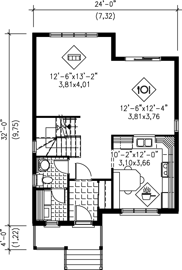Dream House Plan - European Floor Plan - Main Floor Plan #25-2011
