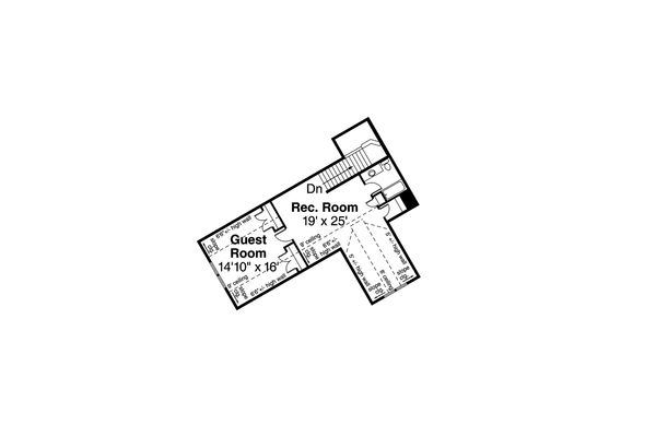House Blueprint - Craftsman Floor Plan - Upper Floor Plan #124-1042