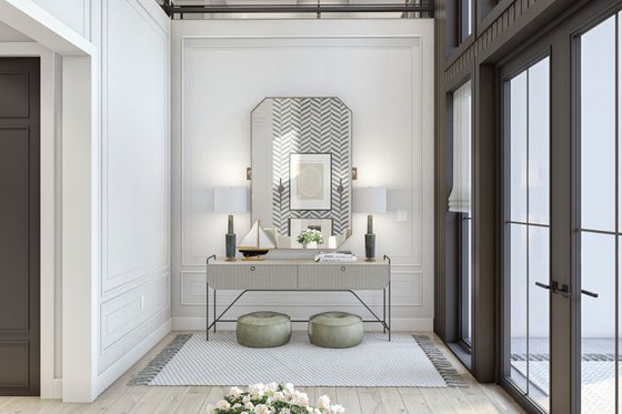 Interior - Entry 1 for Modern House Plan #455-528 - 4 bed, 4.5 bath